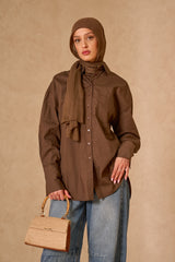 Cici Side Split Shirt