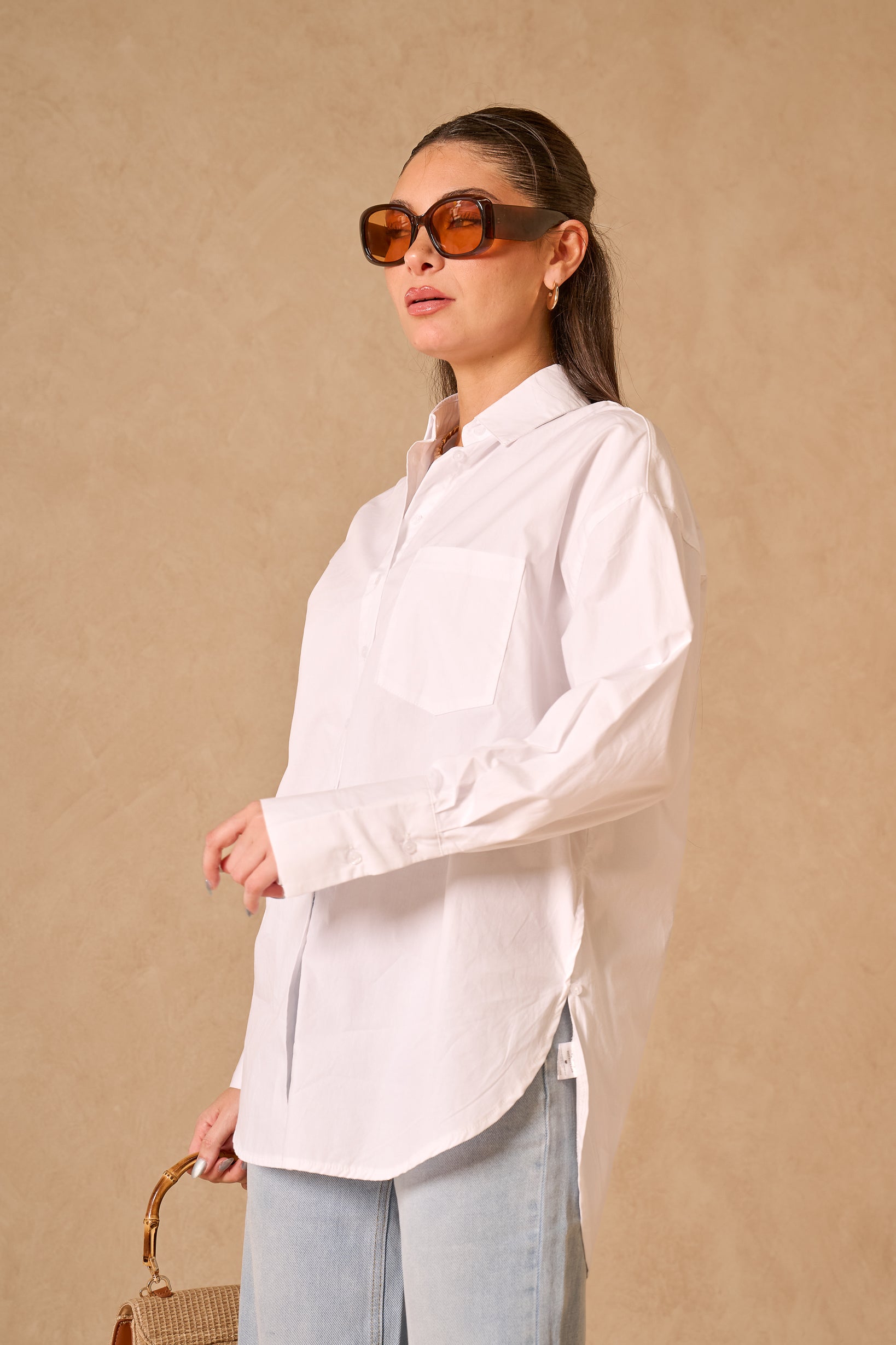 Cici Side Split Shirt