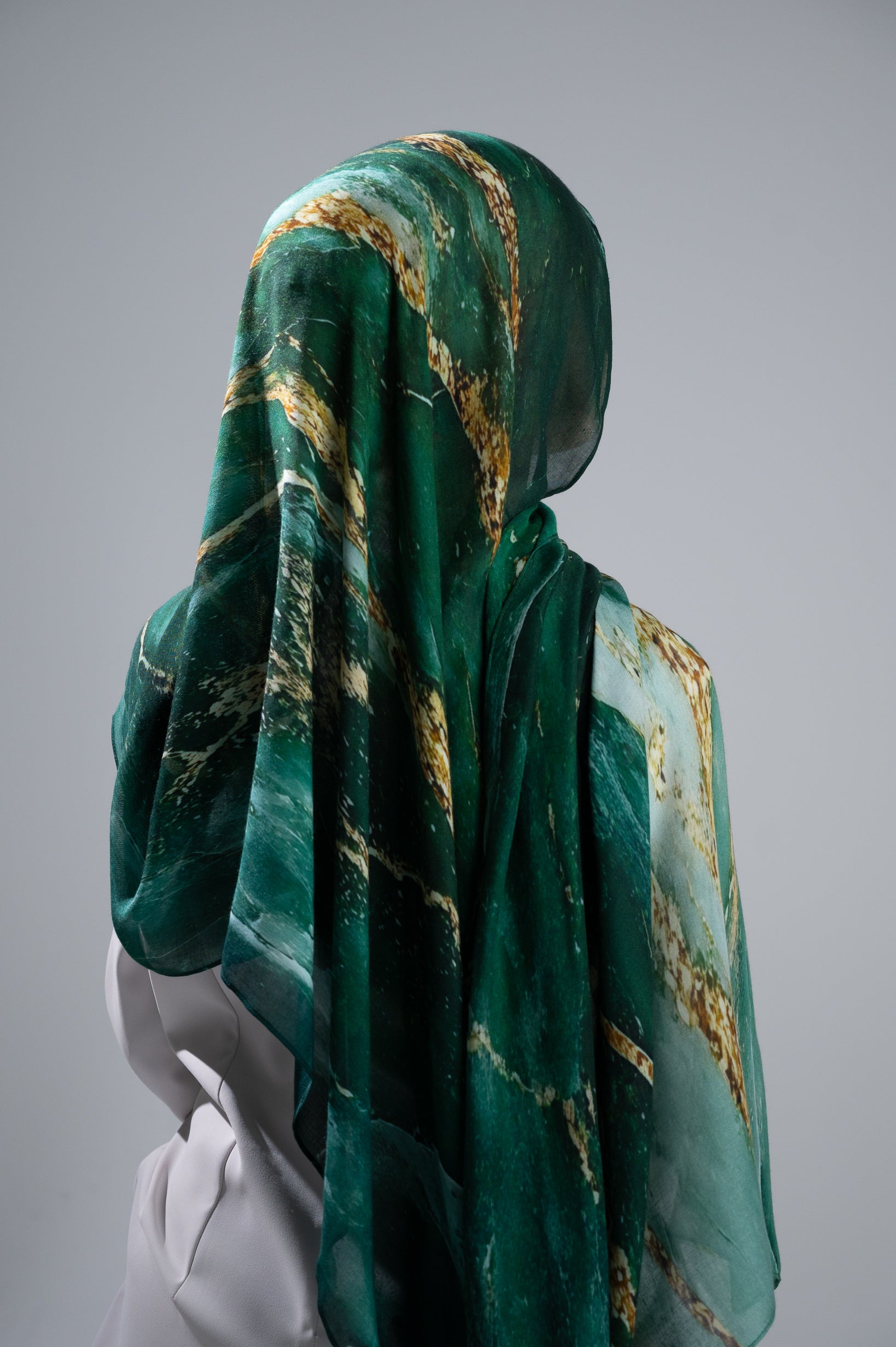 Watermark Modal Shawls - Shades of Light Green