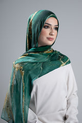 Watermark Modal Shawls - Shades of Light Green