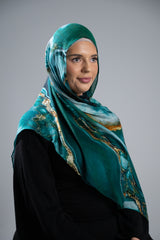 Watermark Modal Shawls - Shades of Light Green