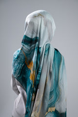 Watermark Modal Shawls - Shades of Dark Green