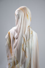 Watermark Modal Shawls - Shades of White