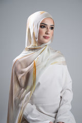 Watermark Modal Shawls - Shades of White