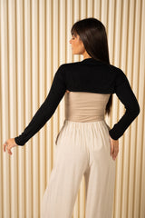 Shoulder Sleeve Crop