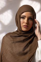 WS2222DarkChocolate-shawl-scarves-cotton