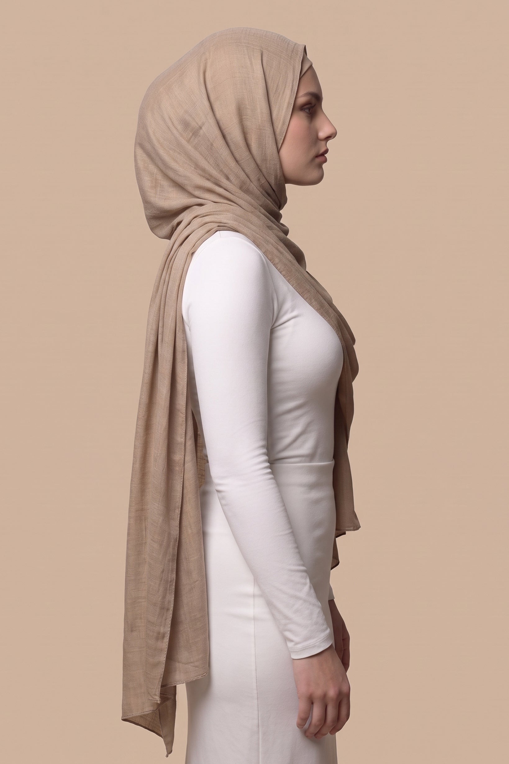 Cotton Modal Shawls - Shades of Dark Nude