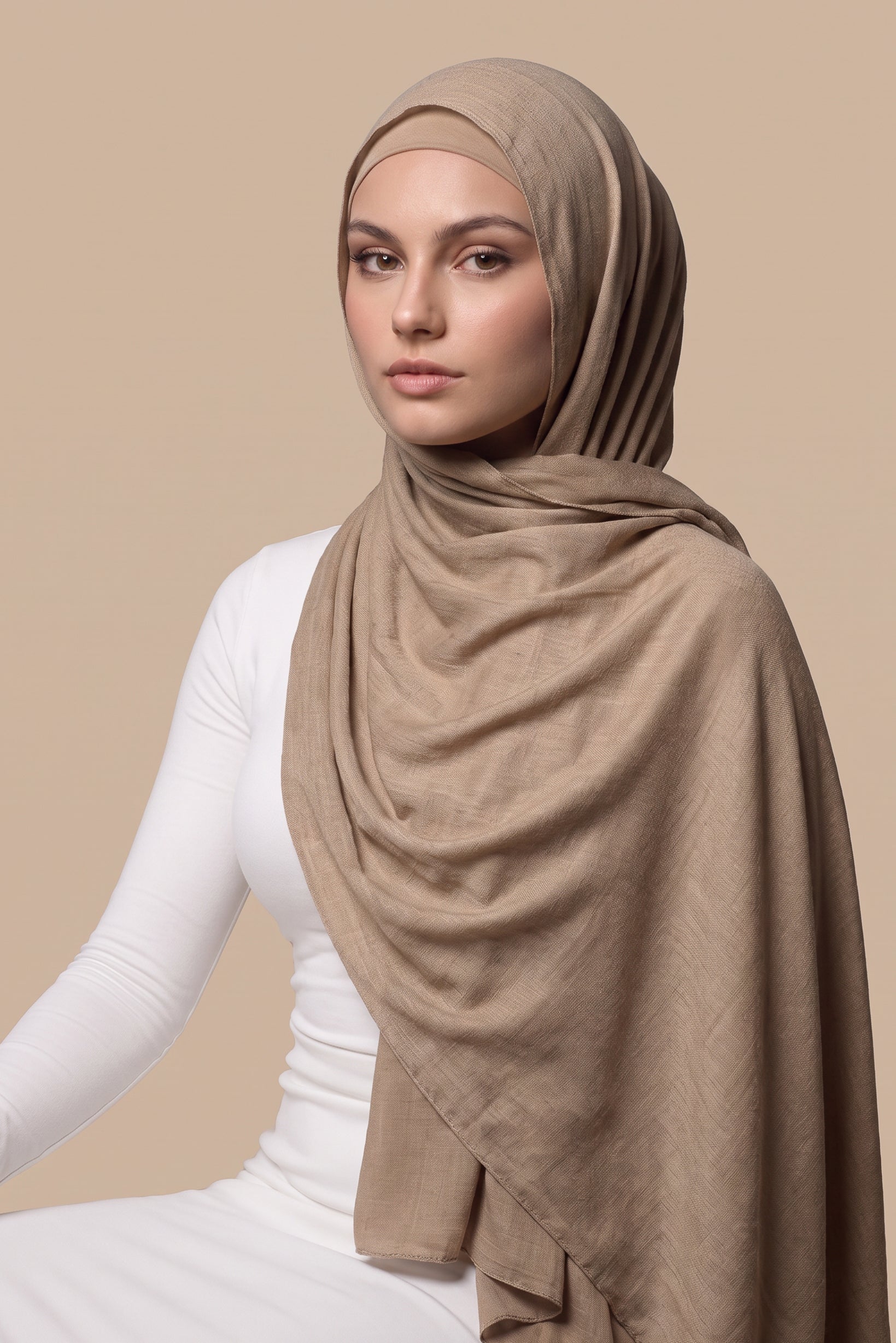 Cotton Modal Shawls - Shades of Dark Nude