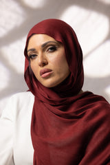 WS2222Maroon-shawl-scarves-cotton