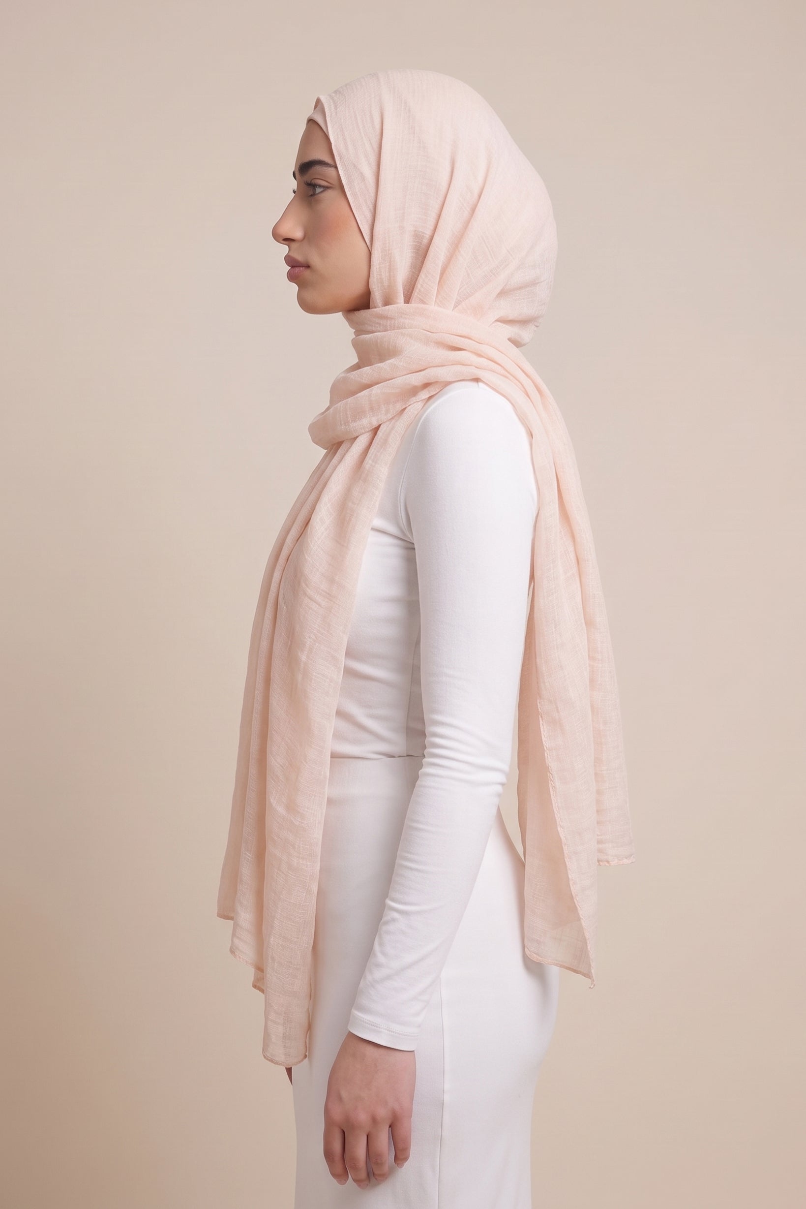 Cotton Modal Shawls - Shades of White
