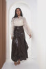 Runway High Waist Leather Skirt