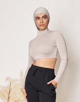 Hooded Crop Body Top - Light Shades