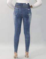 Blue Stone Wash Grazed Rider Denim -  Modelle