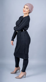 Cable Knitted Midi Dress -  Modelle