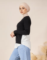 5763BLK-knit-blouse