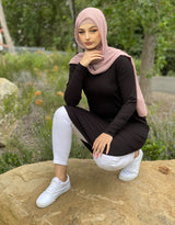 Ribbed Loop Midi Top