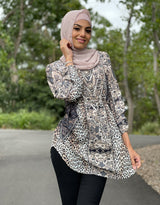 Leopard Beaded Blouse