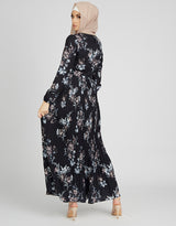 Round Neck Detailed Maxi Dress