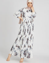 Round Neck Detailed Maxi Dress