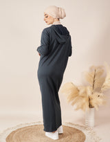 7559-Teal-knit-dress-abaya