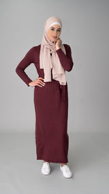 8010-Maroon-knit-dress-abaya