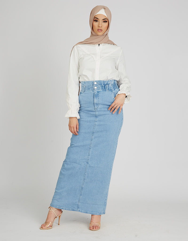Skirts Online - Skirt Maxi Denim High Waisted | Modelle – MODELLE