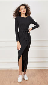 Phoebe Rib Wrap Dress -  Modelle