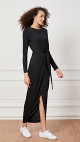 Phoebe Rib Wrap Dress -  Modelle