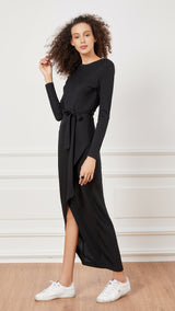 Phoebe Rib Wrap Dress -  Modelle