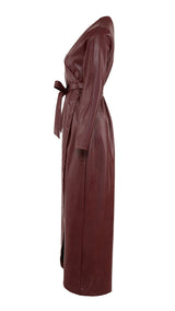 Modish Leather Wrap Dress -  Modelle