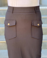 Relaxed Pencil Skirt