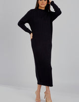 KN00036Black-knit-dress-abaya