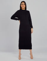 KN00036Black-knit-dress-abaya