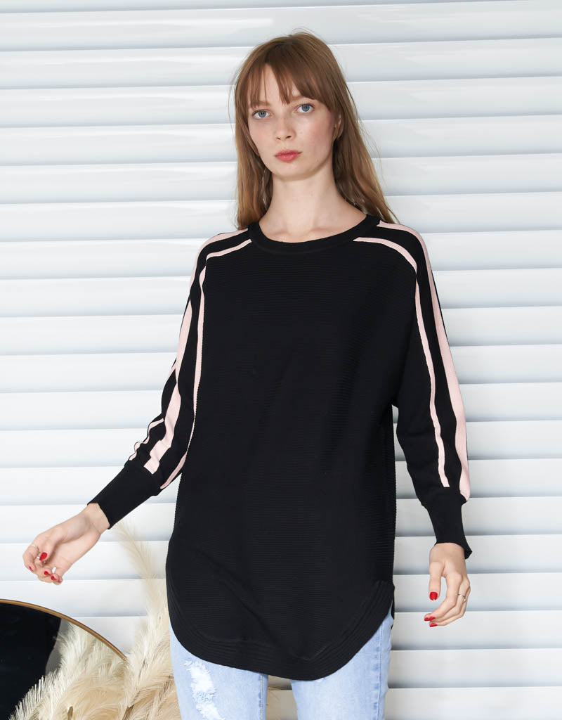 KP508244-BLK-knit-pullover-top