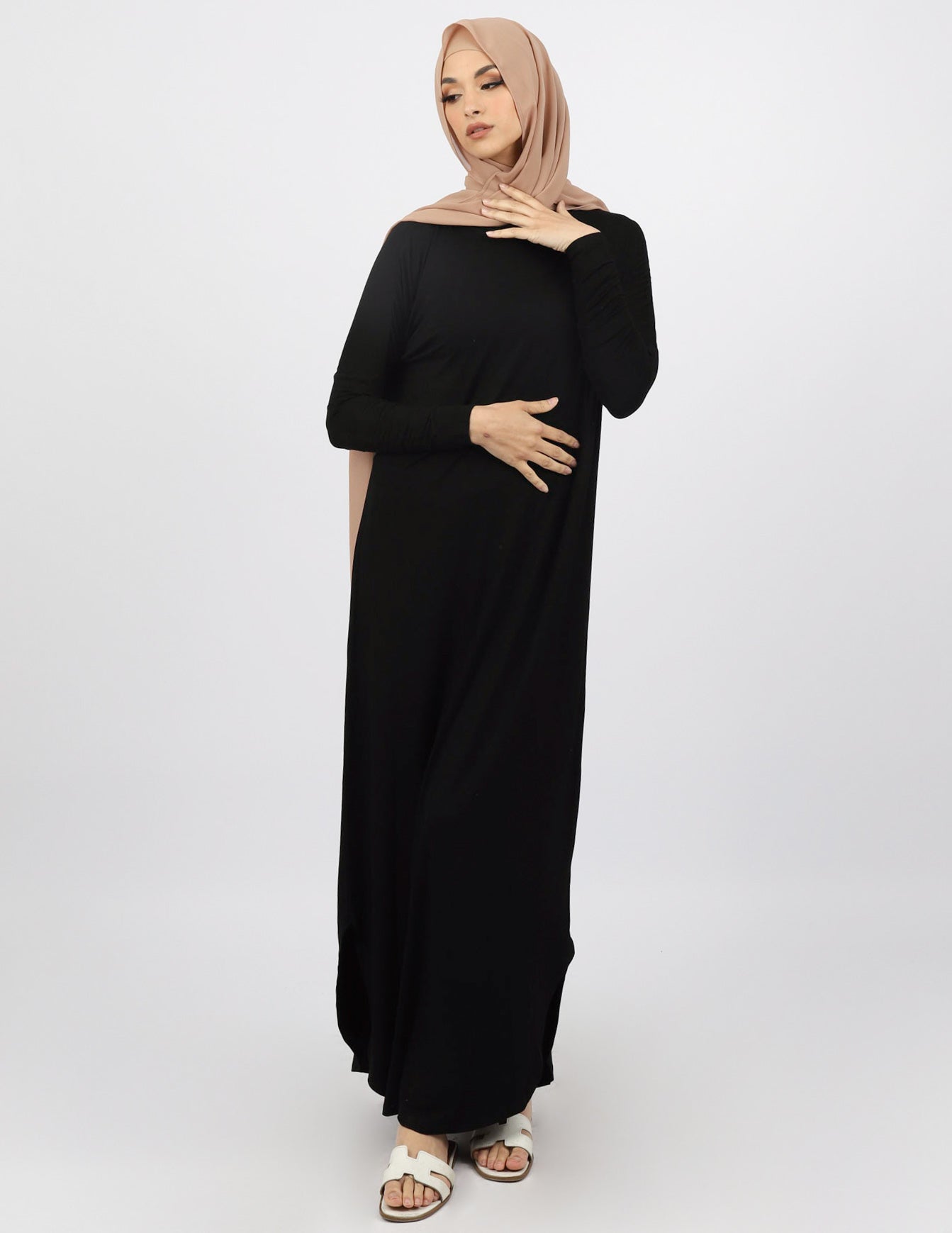 M00147Black-dress-abaya