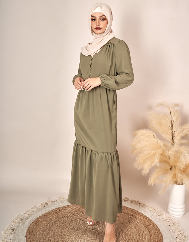 M00184-Khaki-dress-abaya