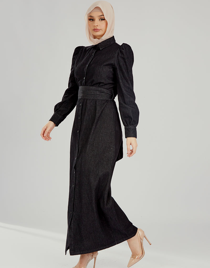 M00273Black-denim-dress-abaya