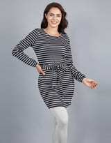 M7369-Black-Jersey-Stripped-Top