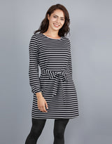 M7369-Black-Jersey-Stripped-Top