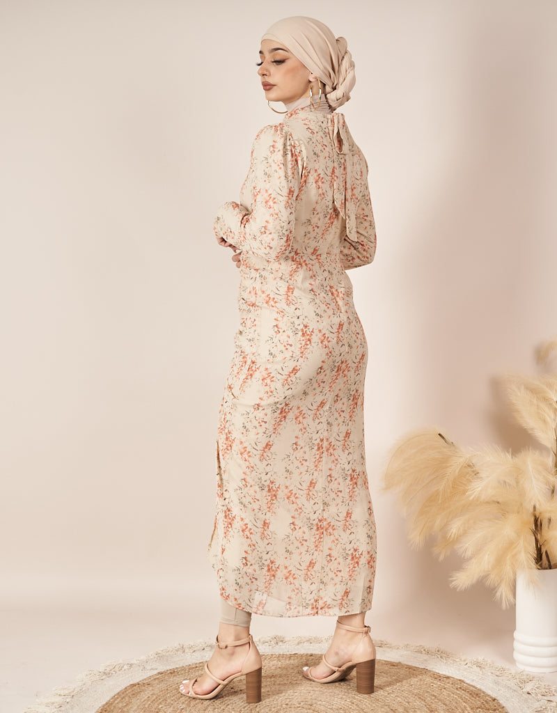 M7502BonenudePrint-dress-abaya