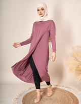 M7516-DustryPurple-Abaya-Dress