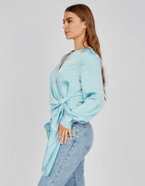 M7697Baby Blue-blouse-top