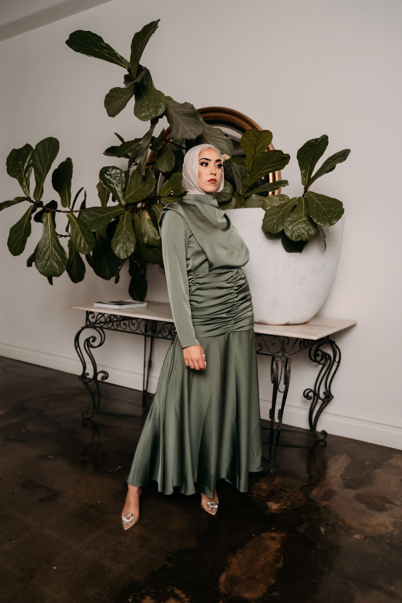 M7762DarkGreen-dress-abaya