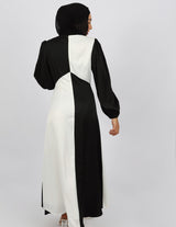 M7830Blackwithwhite-dress-abaya