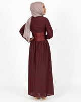 M7909Chocolate-dress-abaya