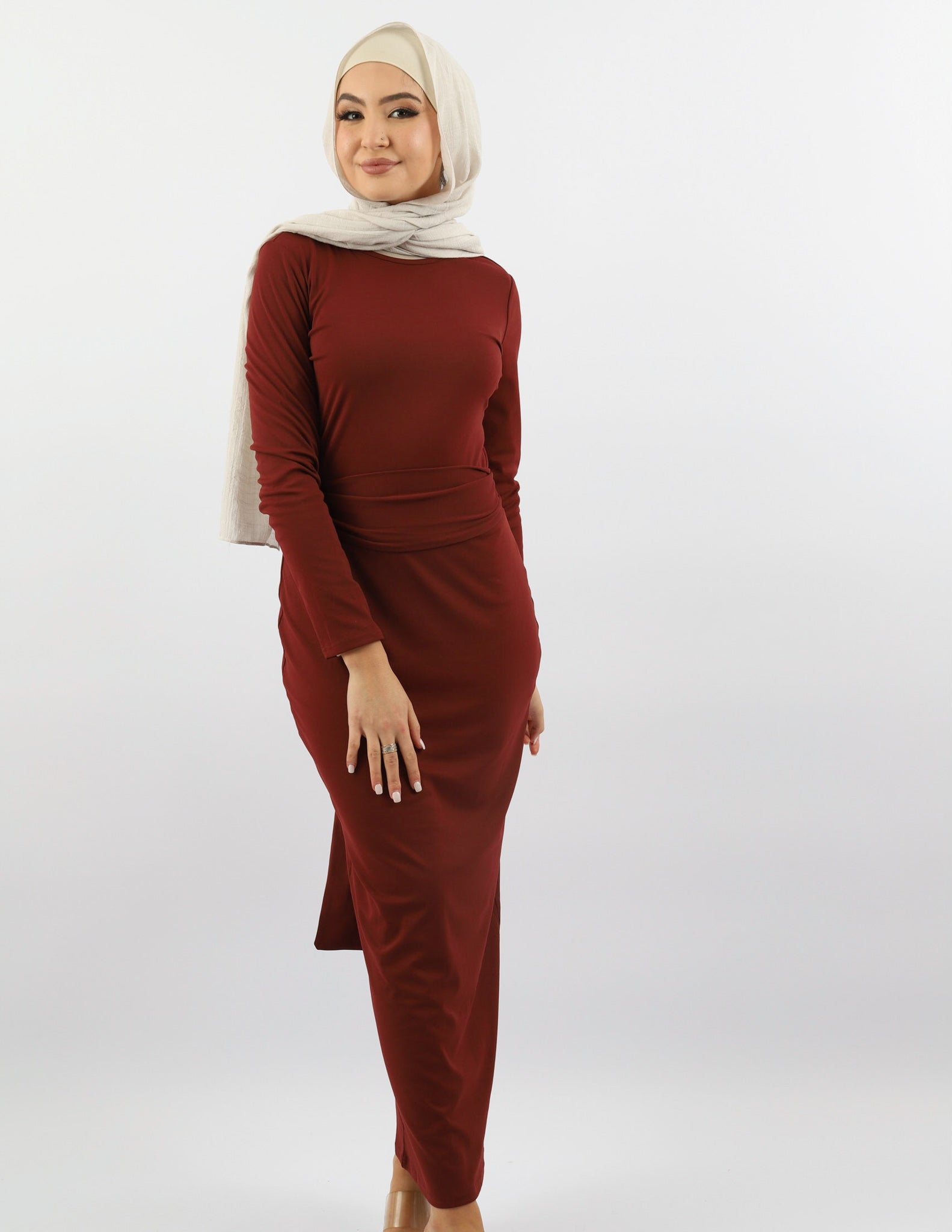 M7951Mahogany-dress-abaya