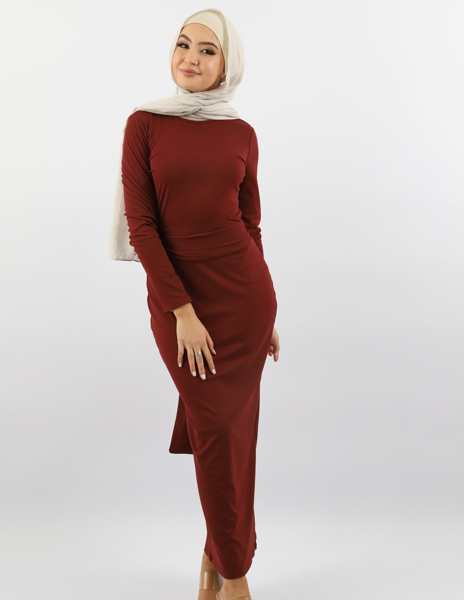 M7951Mahogany-dress-abaya