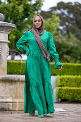 M8110Green-dress-abaya