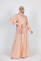 M8118Peach-dress-abaya