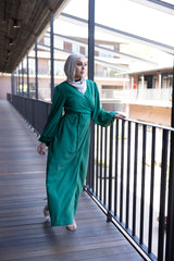 M8129Green-dress-abaya
